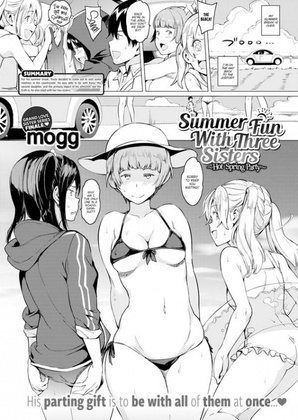 Hentai  mogg - Summer Fun with Three Sisters - Hot Spring Party