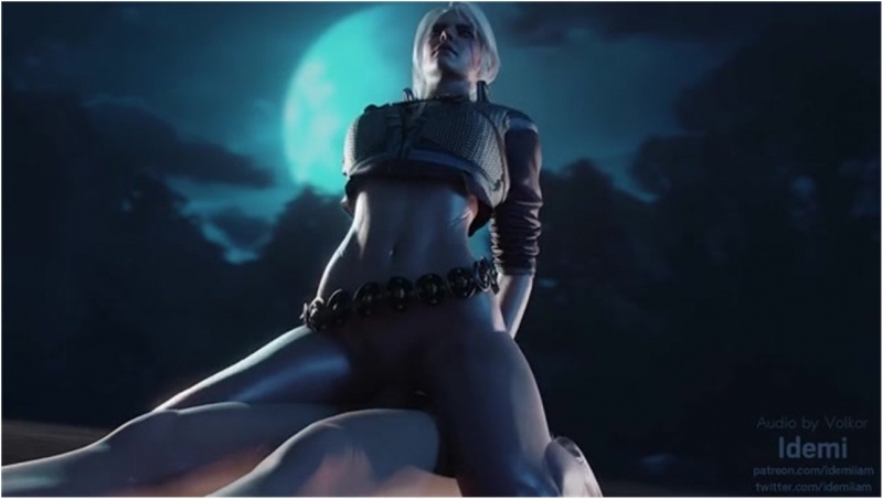 Ciri Rides dick under a moon (The Witcher 3)