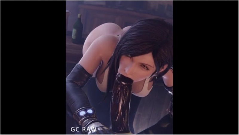 [Blacked] Cum into the mouth Tifa Lockhart Blowjob [GCRaw] ( Final Fantasy )