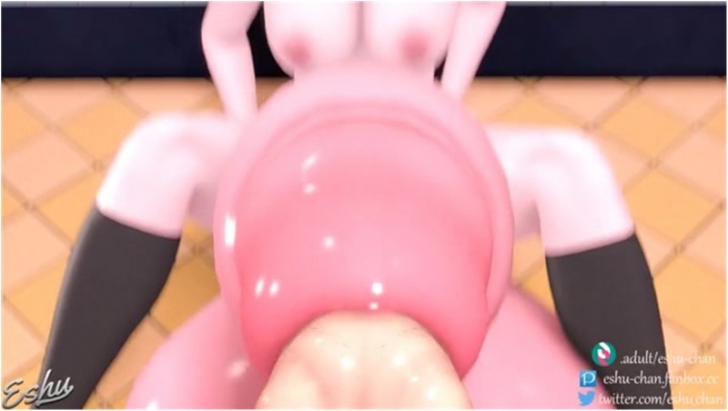 Toga penetrating Mina's cock - Eshu-Chan