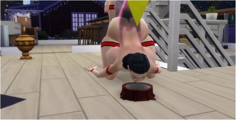 Hitomi tanaka takes ghost and live dog cock sims style