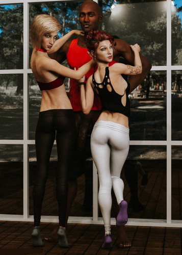 3D  ZerenDevi - Serena and Peyton - Yoga