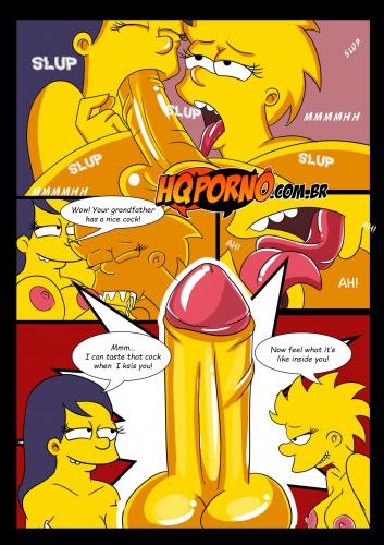 HQporno - OS Simpsons - Sleepover At Grandpa\'s House