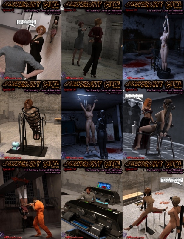 3D  Hipcomix - University City Stories - The Curse of Meritaten 1-9