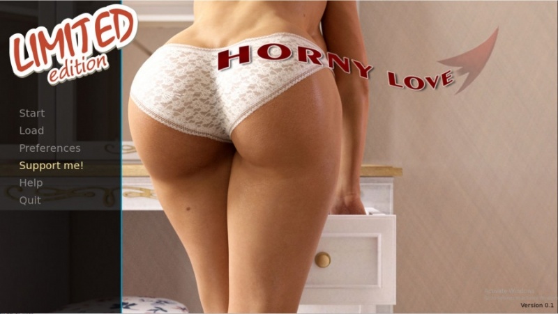 Porn Game: Horny Love - Version 0.3 LE by Slonique Win/Mac