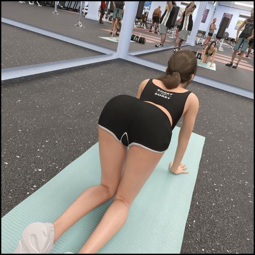 3D  Natasha\'s Workout Part 1 by DarkLord