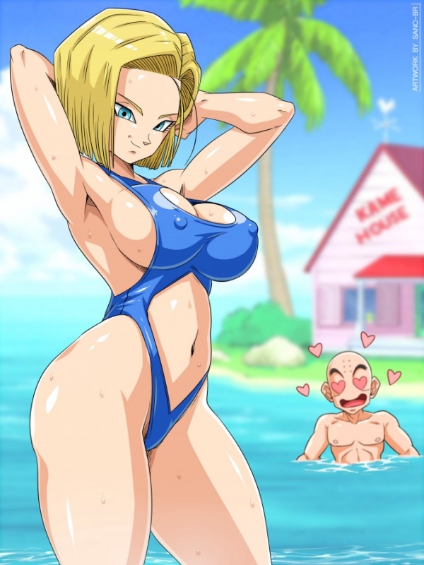 Porn Game: Sano-BR - Android 18 - Kame House
