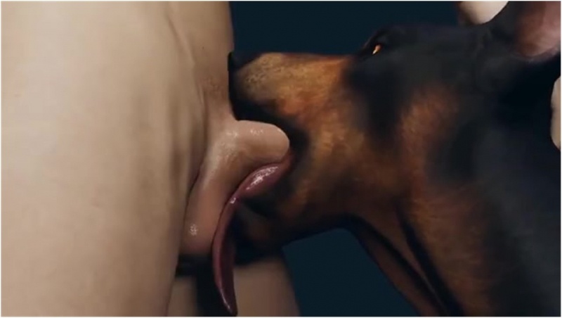 Giving dog a deepthroat