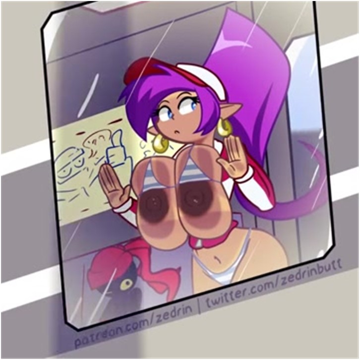Shantae Against Glass [zedrin]