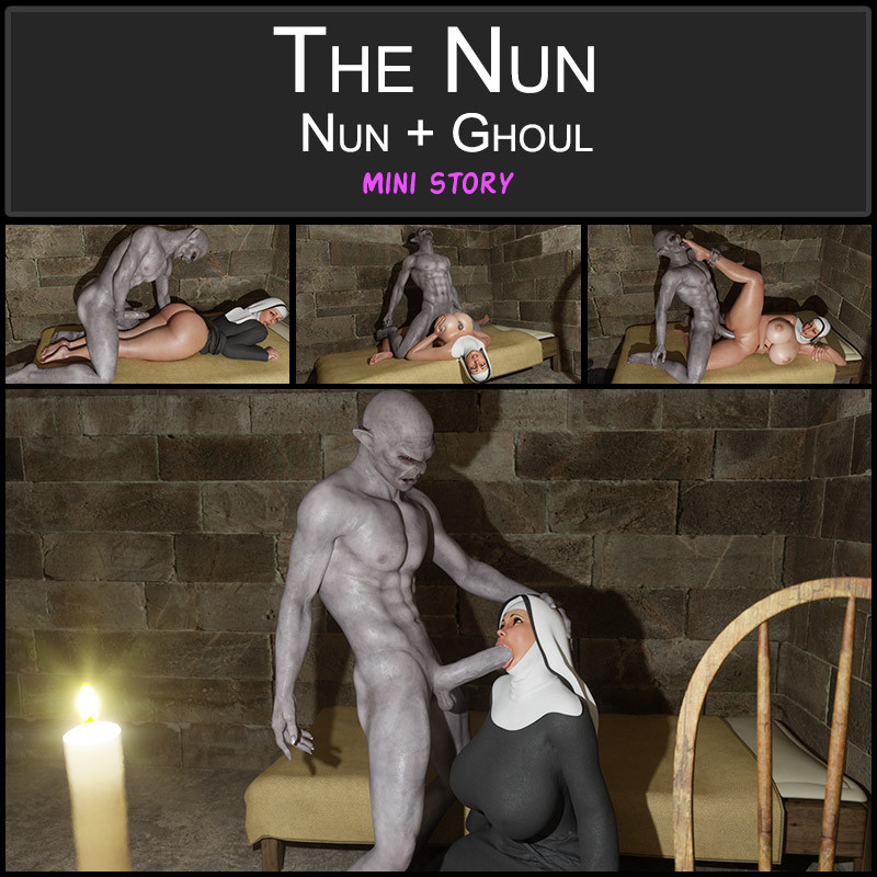 3D  Blackadder - The Nun - Nun+Chous