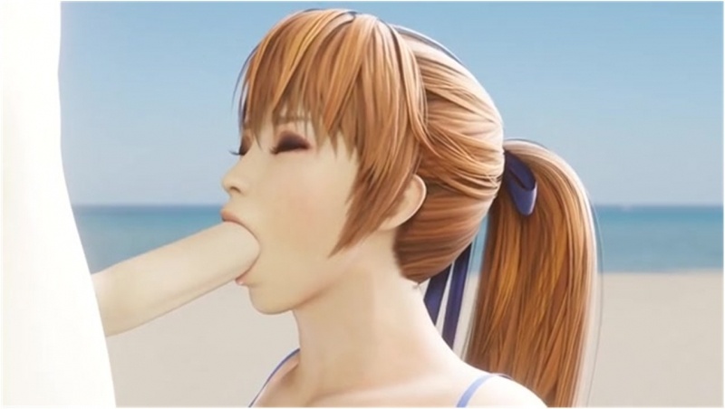 Kasumi BJ On The Beach Part 1 [TheDirtDen]