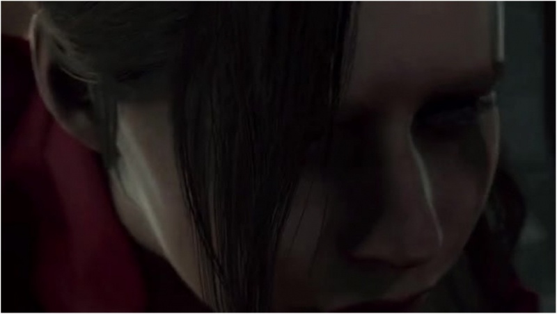 Claire Redfield from behind
