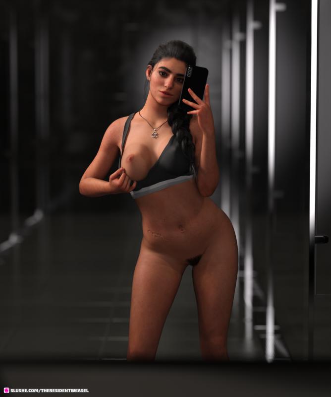 3D  TheResidentWeasel - Selfie time for Dina