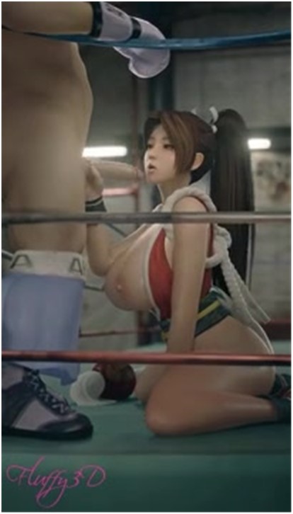 Mai Blowjob in the Ring (White Guy) [fluffy3d]