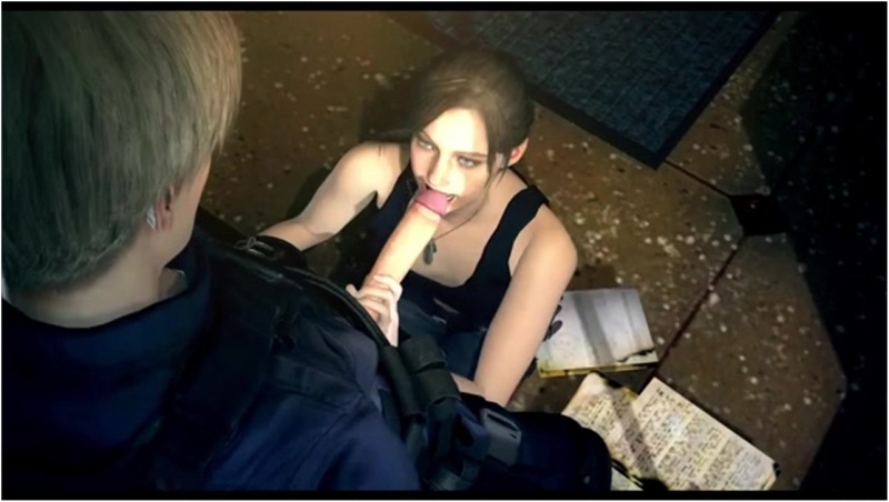 Claire and Leon blowjob