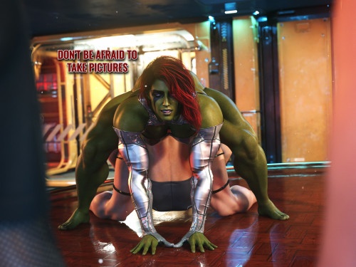 3D  Salamandraninja - Black Widow & Gamora