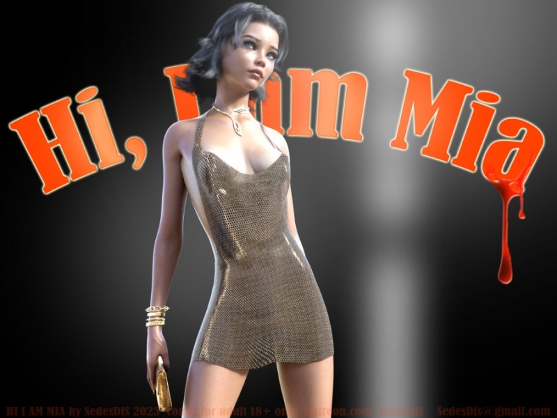 3D  Hi I am Mia by SedesDiS