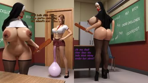3D  Serge3dx - Nun and Schoolgirl - Eng/Chinese