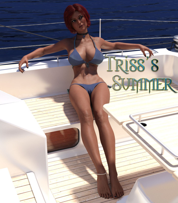 3D  Redhead on Yacht