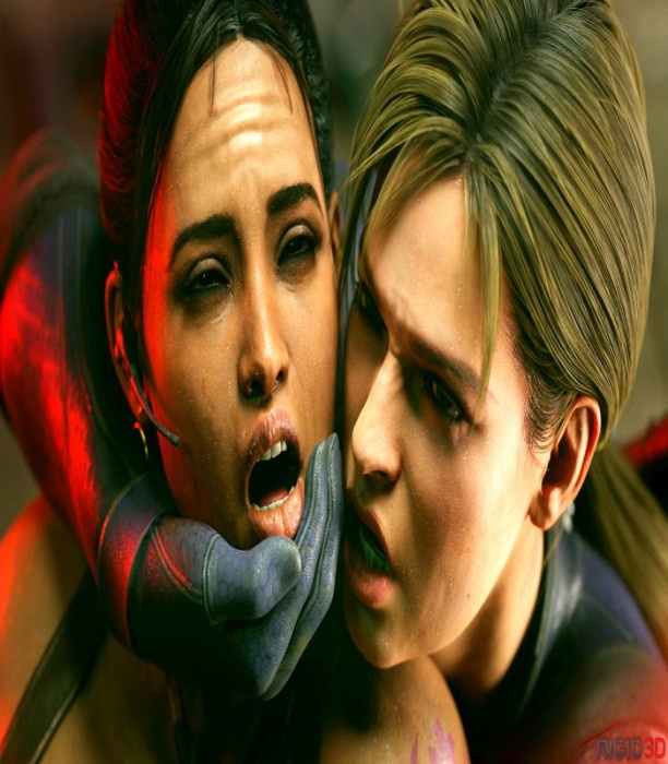3D  Rigid3D - Resident Evil: Sheva x Futa Jill