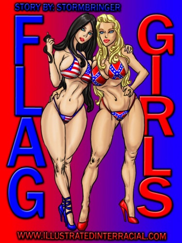 Illustratedinterracial - Flag Girls