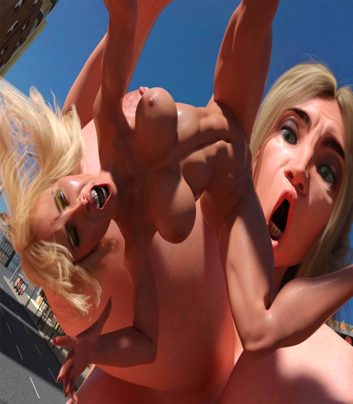 3D  The Giantess Rampage 3
