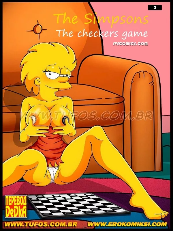 Croc - The Simpsons checkers game between bro and sis
