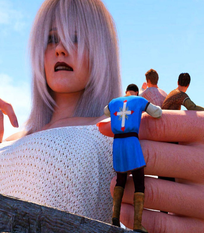 3D  JOB - Giantess For a Day