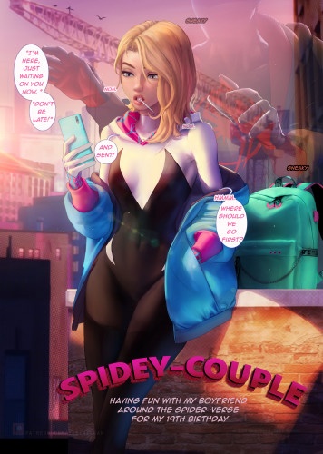 3D  Sakimichan - Spidey-Couple (Spider-Verse)