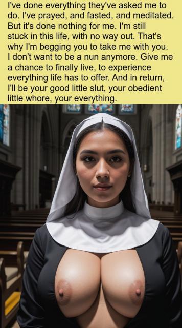 3D  Sinful nuns captions 8 - AI Generated