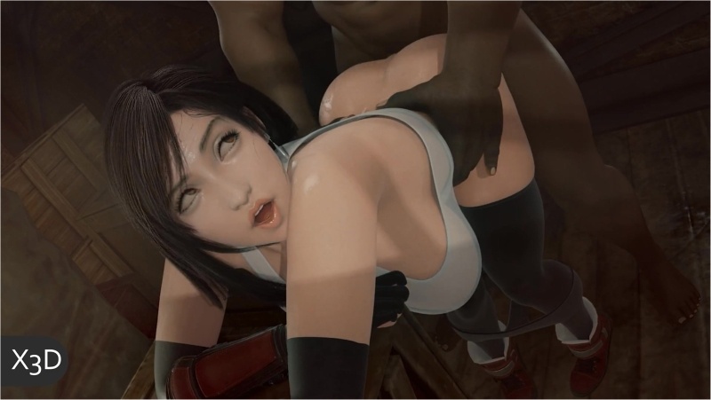 Tifa Fucked In A Storage Room [Blacked][X3D]