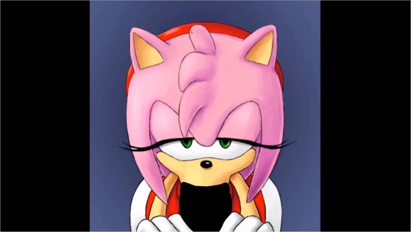 Amy rose sucking Marcos' cock