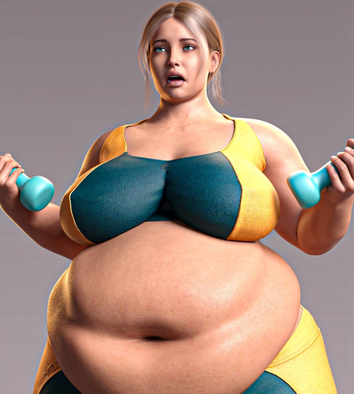 3D  TheLustLord - Gym Girl Weight Gain