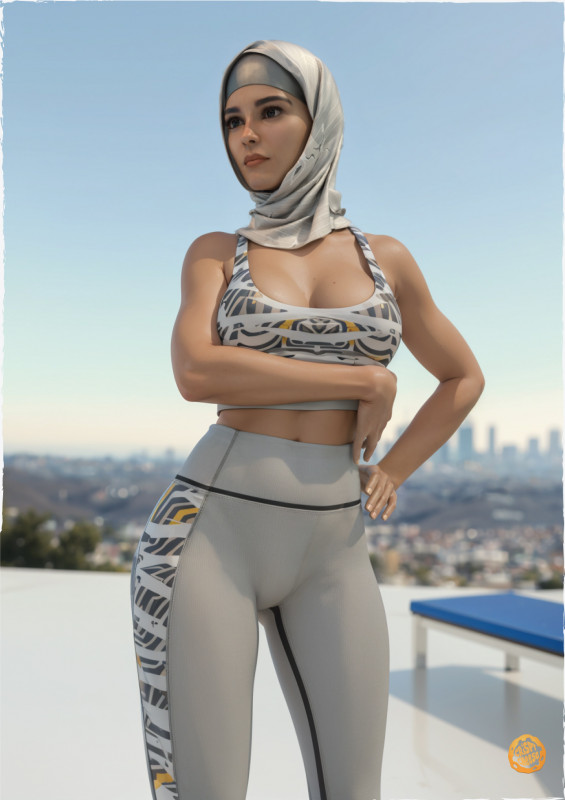 3D  Crispycheese - Nisha in Yoga Outfit