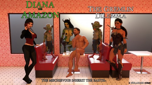 3D  Whilakers - Diana the Amazon - The gremling Delimma+No Text
