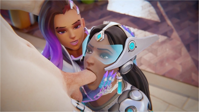 Symmetra & Sombra BJ [White][Cawneil][NO WM]