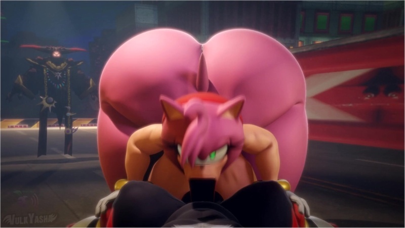 Amy Sucking Shadow's Dick