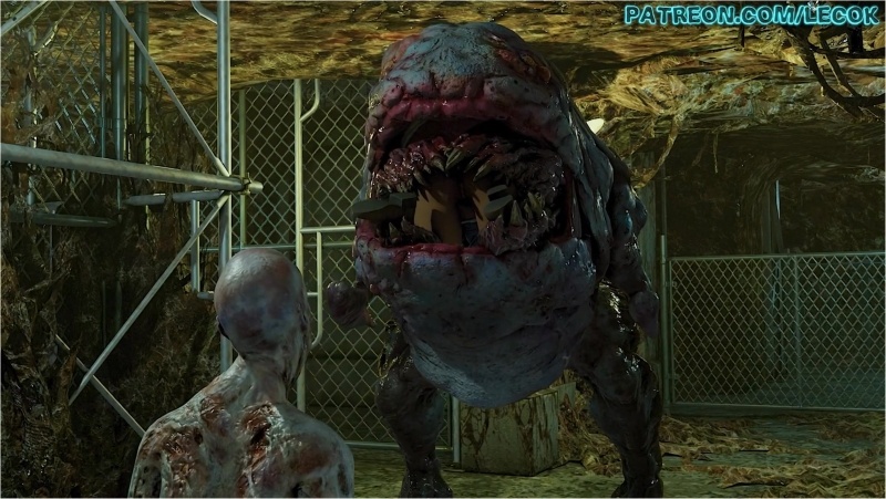 Jill Valentine vs Gamma Hunter & Palehead Zombie