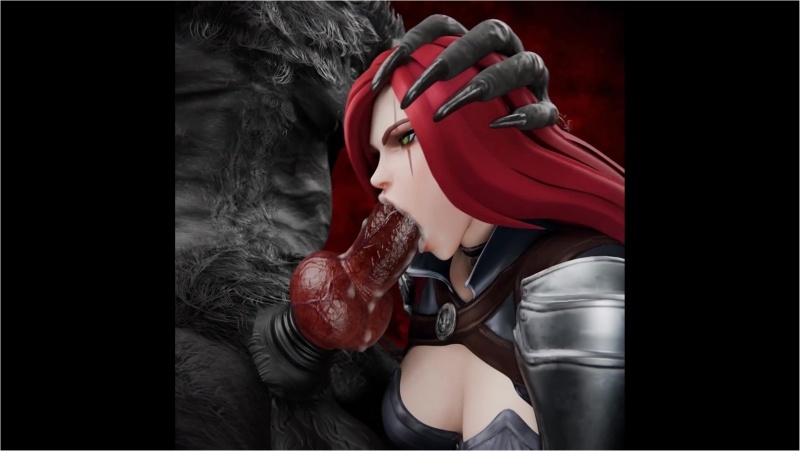 Katarina x Werewolf [Rekin3D][NO WM]