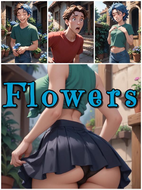 AlwaysOlder - Flowers (Girlfriend TG Comic)