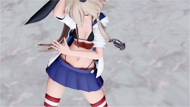 Shimakaze - Donut Hole [MMD R18] Snow VR