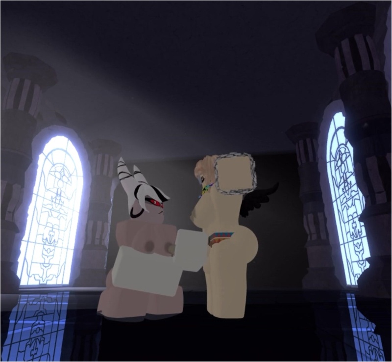 Carmilla jerks off a horny futa in roblox