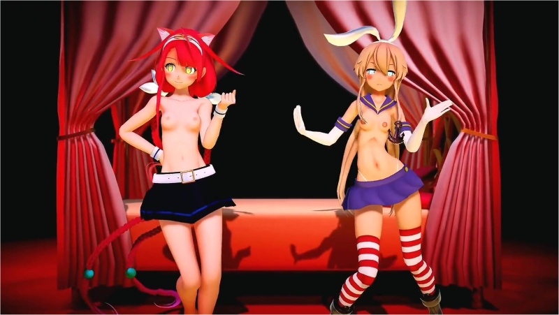 Shimakaze & Kawakaze - Ai Dee [MMD R18] amaya