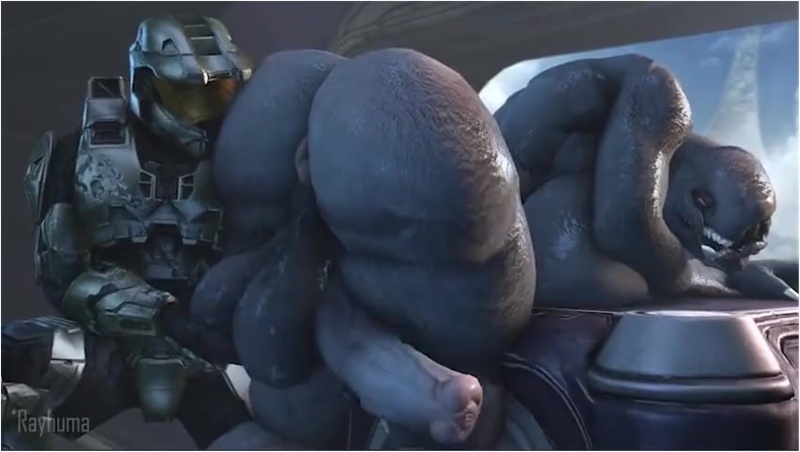 master chief worshiping futa sangheili