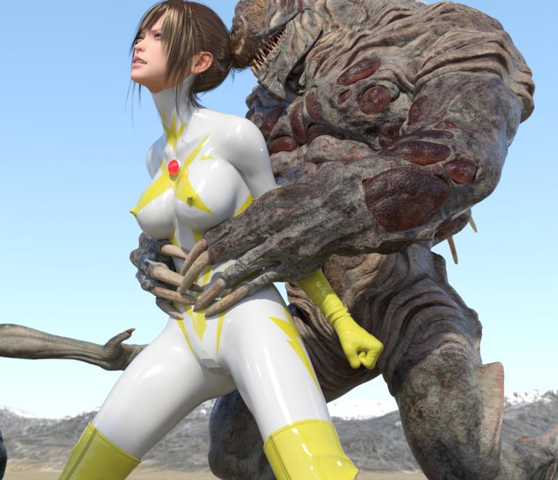 Tsumayoji Sensei - Yellow Ultrawoman screwed by everything