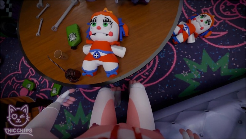 Circus baby plushie get stuffed