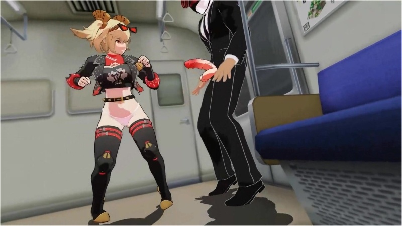 Kicking Balls on the Train [YokoBB]