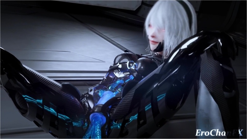 2B fuckbot tentacled and pushed to the breaking point