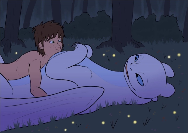 hiccup fuck a Light Fury