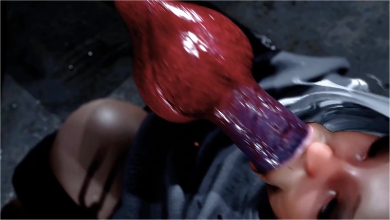 Bunny Girl gets knotted from Werewolf